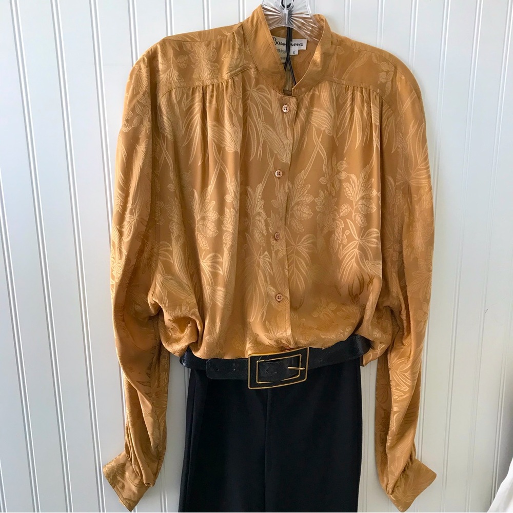 Bassonova Silk  Blouse Top